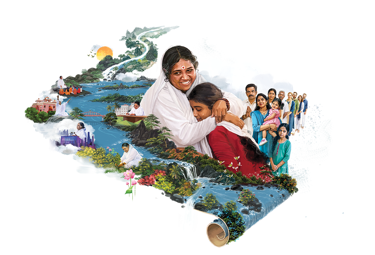 Amma and a global community connected through service